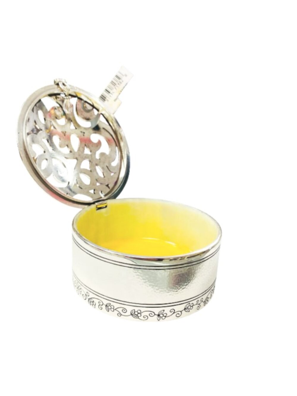 #Brighton #TrinketBox #JewelryOrganizer #VanityDecor #SilverTrinketBox #Coquette - Picture 5 of 7